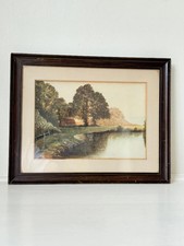 Antique rural watercolour