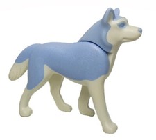 PLAYMOBIL FIGURE HUSKY DOGS