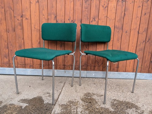 Stacking chair vintage chrome - chair,