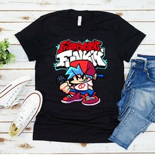 Friday Night Funkin Boyfriend T Shirt Video Games Gaming Kids Boys Girls  Xmas