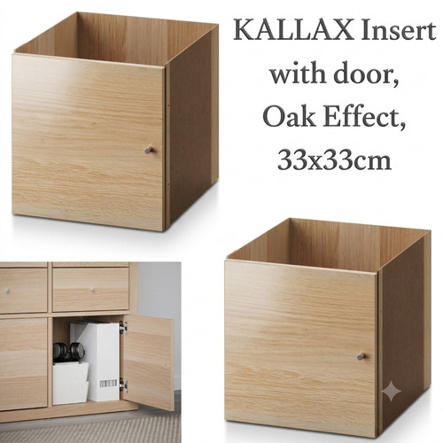 Cube storage insert door - door, white