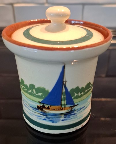 Watcombe pottery jam pot - watcombe,