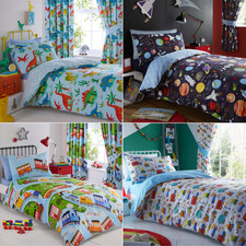 Duvet Cover Boys Childrens Kids Bedding Quilt Cover Or Matching Curtains 