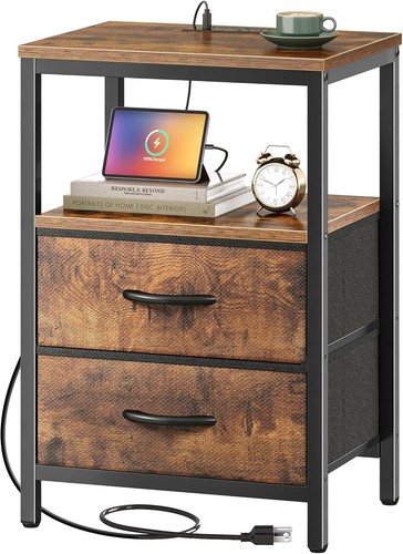 Modern bedside table with - bedside,
