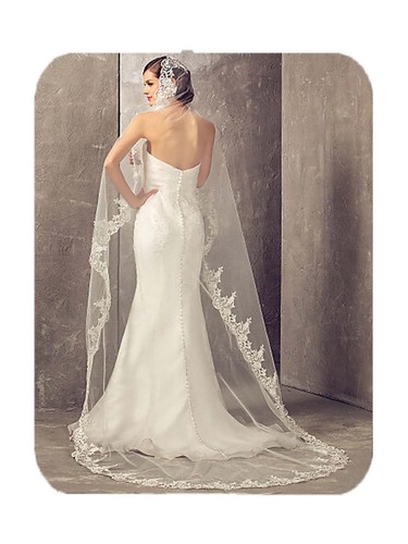 Cathedral wedding veil t - wedding,