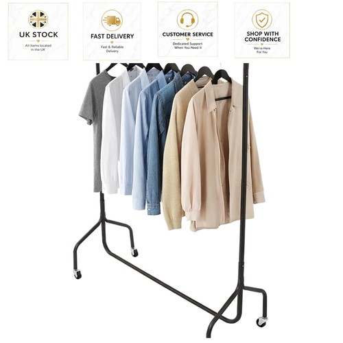 Portable 3ft garment - rack, with