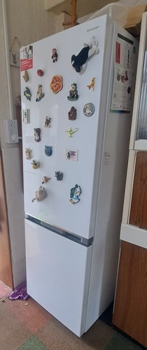 Sharp fridge freezer white - sharp,