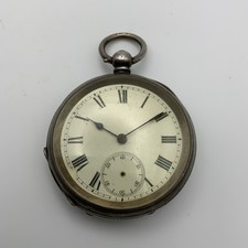 Antique/Vintage 0.935 Silver Pocket Watch 3 Bears Hallmark (Swiss) Key Wind