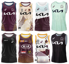 RUGBY MEN's 2025/2026 NRL BRISBANE BRONCOS VEST S-5XL JERSEY 