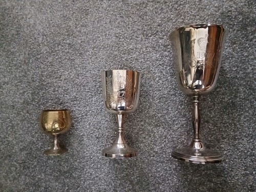 Vintage goblets cups - epns, &