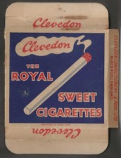 CLEVEDON-EMPTY SWEET PACKET 1960'S (SCARCE 20 SIZE VERSION)