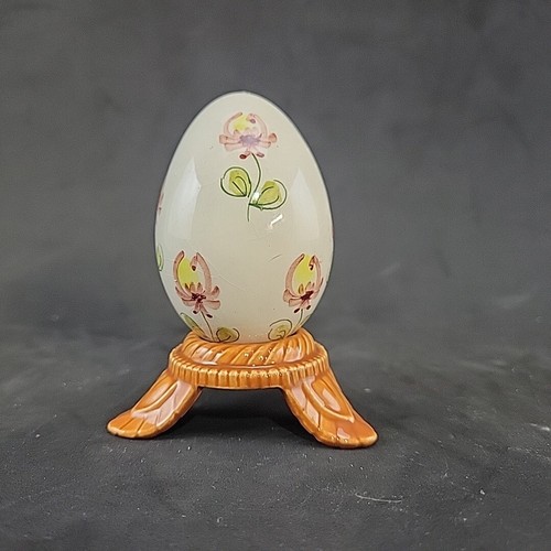 Hand painted porcelain egg - hand,