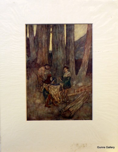 Original vintage matted print - matted,