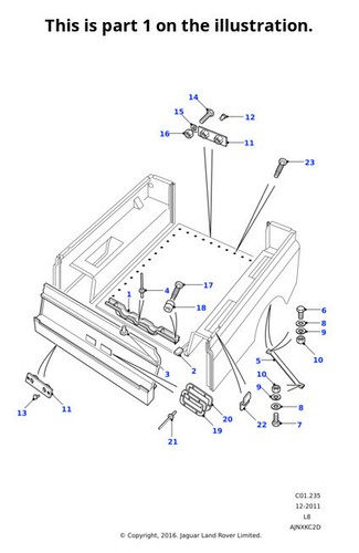 Land rover genuine crossmember - rover,