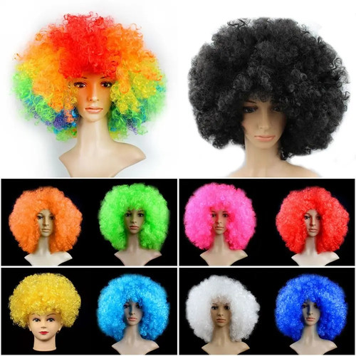 Curly afro fancy dress - curly,