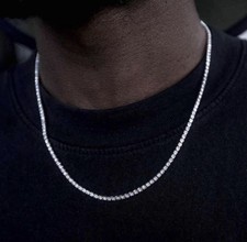 Micro Tennis Chain White Gold