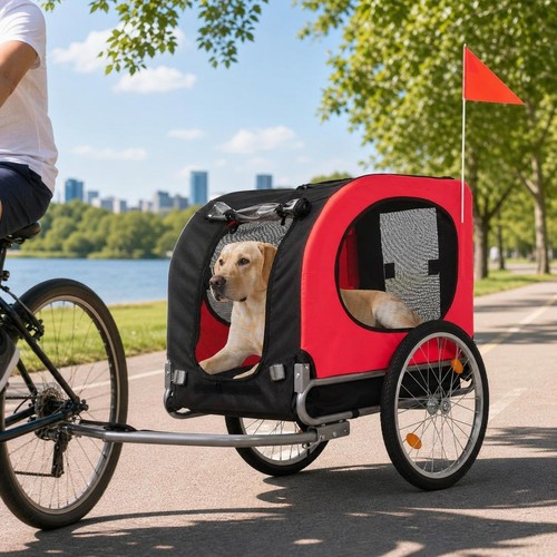 Dog bike trailer - dog, for