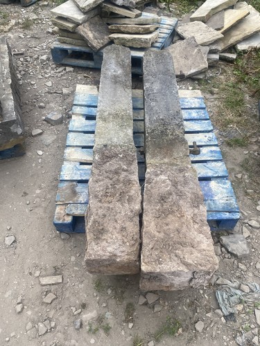 Stone gate posts - stone,