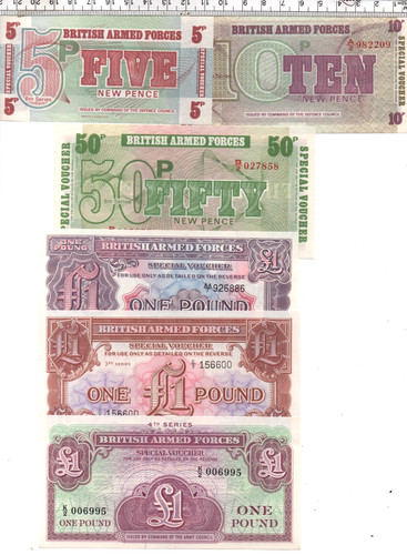 Set six uncirculated - of,