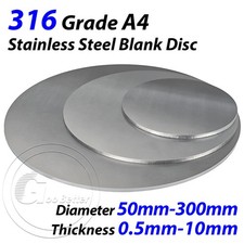 A4 STAINLESS STEEL BLANK DISC