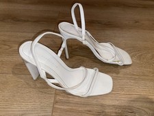 Zara White Heels, UK Size 6