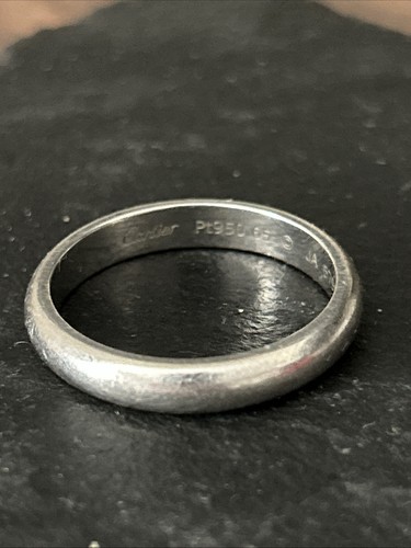 Cartier platinum band ring - band,
