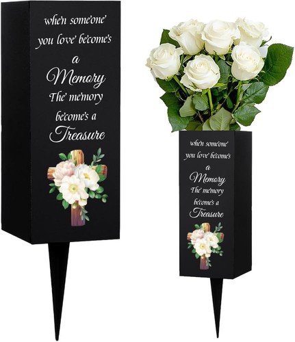 Webeedy cemetery vases metal - webeedy,