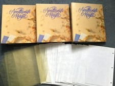 Needlecraft Magic Magazine 3 Vintage Binders 47 of 50 issues + patterns stencils