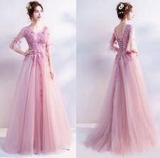 Noble Evening Formal Party Ball Gown Prom Bridesmaid Hosting Flower Dress TJY192