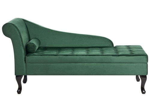 Left hand velvet chaise - left,