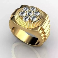 Men's 3Ct Round Cut Lab