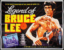 Legend of Bruce Lee ORIGINAL Quad Movie Film Cinema Poster Lee Roy Lung 1976