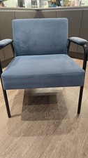 Blue Cushioned Arm Chair -