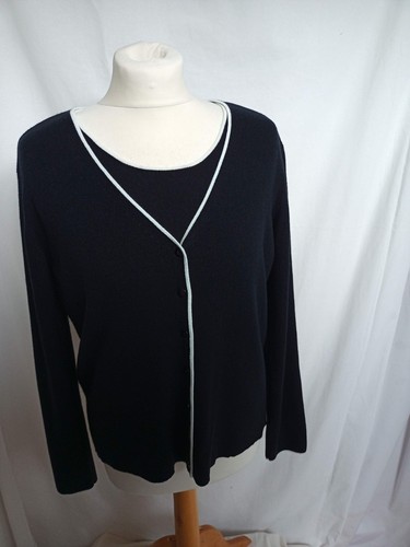 Viyella womens black knit with - black,