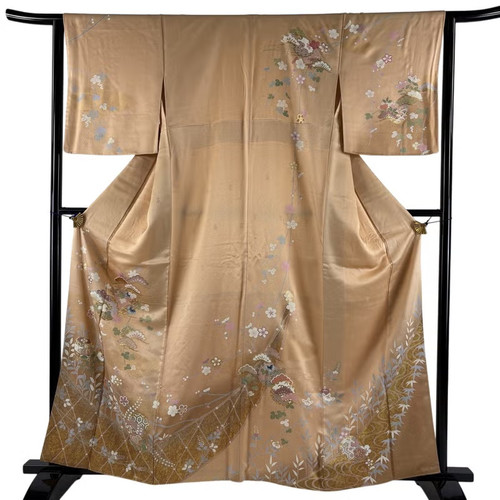 Japanese silk houmongi - japanese,