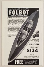 1952 Print Ad Folbot Big Craft