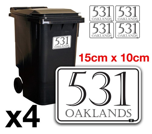 Wheelie bin numbers custom - numbers,