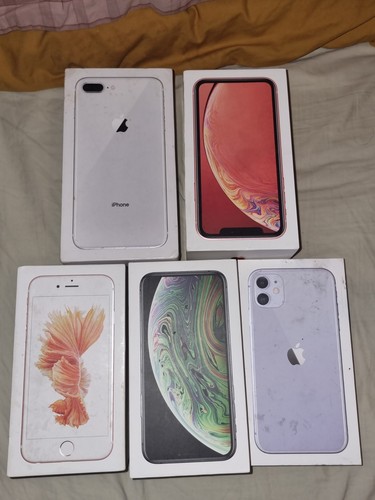 Various iphone boxes - xs, 8