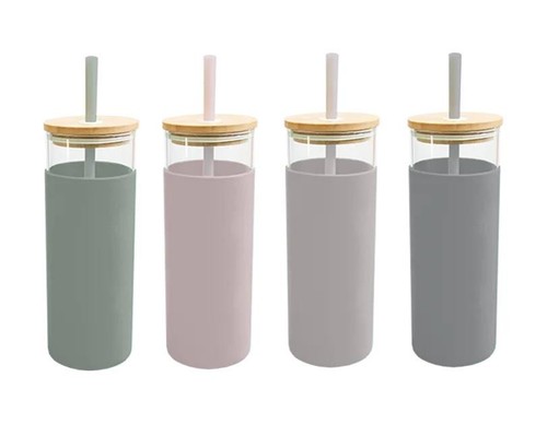 Glass water bottle 500ml - glass,