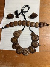 Tibetan yak bone carved old