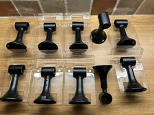 10 Heavy Duty Ceiling Wall Curtain Pole Adjustable Brackets Black 28mm Dunelm 