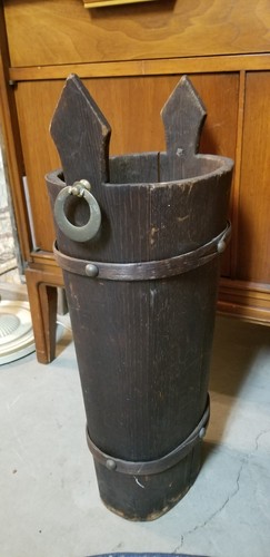 Vintage rustic staved wooden - vintage,