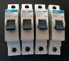 Hager MCB 32A, 20A, 16A, 6A All Type 2 M6