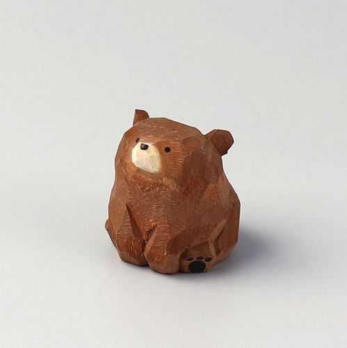 Mini carved wooden - carved, statue