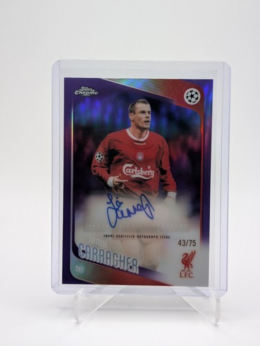 Jamie carragher auto topps - auto, /75
