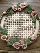 Pink Roses Ceramic Shabby Chic