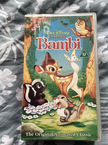 Bambi vhs video tape 1994 - video,