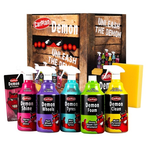 Demon 7pc car care gift - care,