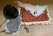 Welsh  lady Traditional Garment Wales Girls Bonnet Hat St David’s day Costume