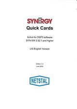Manufacturer Manual for NETSTAL Injection Moulding Machine SYNERGY DSP3 Software